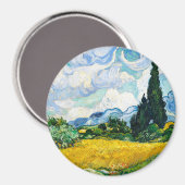 Vincent Van Gogh Wheat Field met Cypresses Magneet (Voorkant / Achterkant)