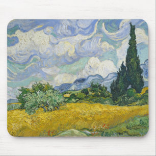Vincent Van Gogh Wheat Field met Cypresses Muismat