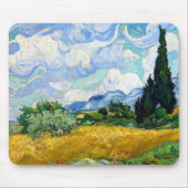 Vincent van Gogh Wheat Field met Cypresses Muismat (Voorkant)