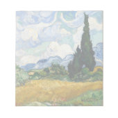 Vincent Van Gogh Wheat Field met Cypresses Notitieblok (Voorkant)