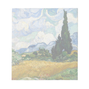 Vincent Van Gogh Wheat Field met Cypresses Notitieblok