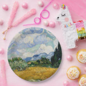 Vincent Van Gogh Wheat Field met Cypresses Papieren Bordje (Feest)