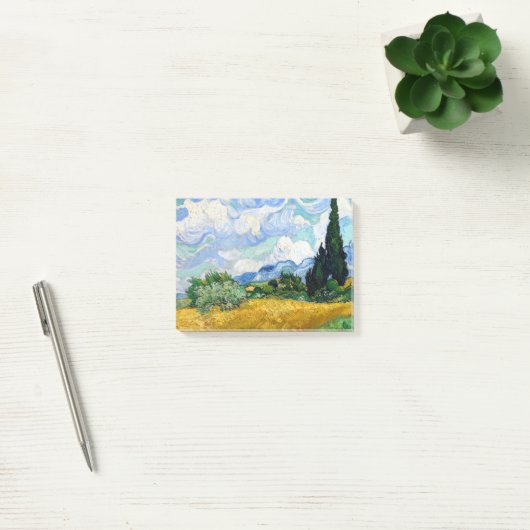 Vincent van Gogh Wheat Field met Cypresses Post-it® Notes (Kantoor)