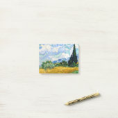 Vincent van Gogh Wheat Field met Cypresses Post-it® Notes (Op bureau)