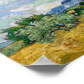 Vincent van Gogh - Wheat Field met Cypresses Poster (Hoek)
