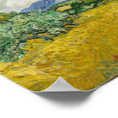 Vincent Van Gogh Wheat Field met Cypresses Poster (Hoek)
