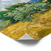 Vincent van Gogh - Wheat Field met Cypresses Poster (Hoek)