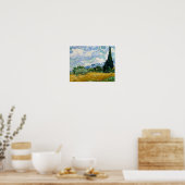 Vincent van Gogh - Wheat Field met Cypresses Poster (Keuken)