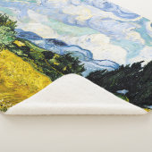 Vincent Van Gogh Wheat Field met Cypresses Sherpa Deken (3/4)