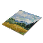 Vincent van Gogh - Wheat Field met Cypresses Tegeltje (Zijkant)