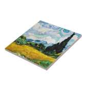 Vincent Van Gogh Wheat Field met Cypresses Tegeltje (Zijkant)