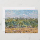 Vincent van Gogh - Wheat Field met een Lark Bedankkaart (Voorkant)