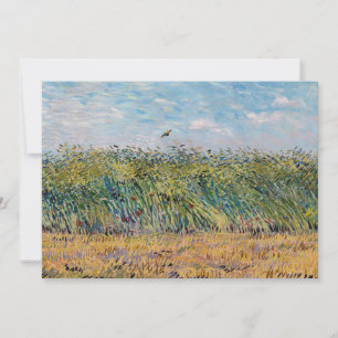Vincent van Gogh - Wheat Field met een Lark Bedankkaart