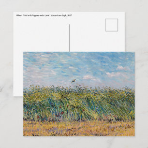 Vincent van Gogh - Wheat Field met een Lark Briefkaart