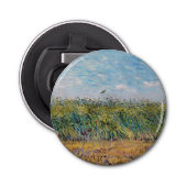 Vincent van Gogh - Wheat Field met een Lark Button Flesopener (Voorkant)