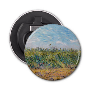 Vincent van Gogh - Wheat Field met een Lark Button Flesopener