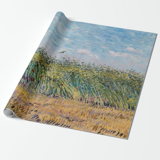 Vincent van Gogh - Wheat Field met een Lark Cadeaupapier (Uitgerold)