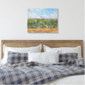 Vincent van Gogh - Wheat Field met een Lark Canvas Afdruk (Insitu (Slaapkamer))