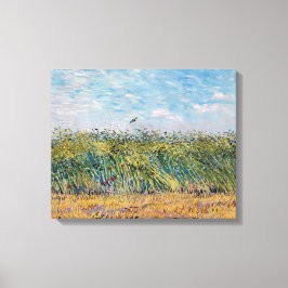 Vincent van Gogh - Wheat Field met een Lark Canvas Afdruk