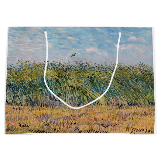 Vincent van Gogh - Wheat Field met een Lark Groot Cadeauzakje (Voorkant)