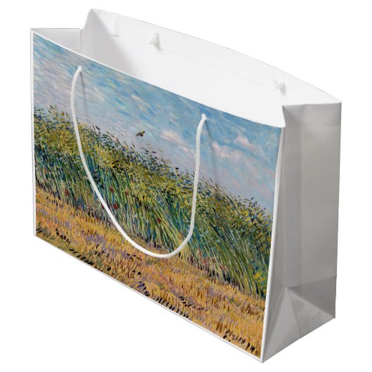Vincent van Gogh - Wheat Field met een Lark Groot Cadeauzakje (Achterkant Gekanteld)