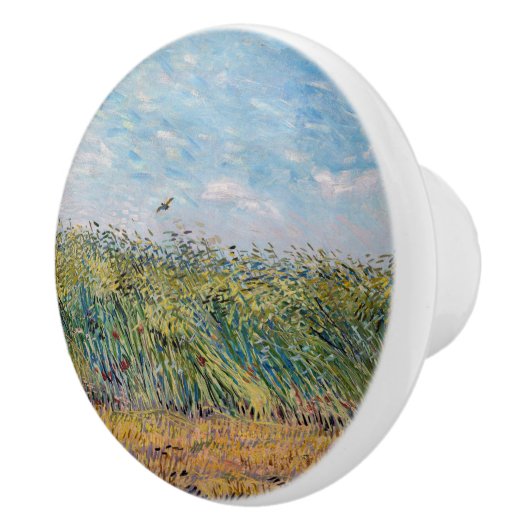 Vincent van Gogh - Wheat Field met een Lark Keramische Knop (Rechts)