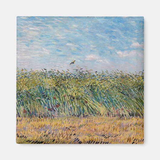 Vincent van Gogh - Wheat Field met een Lark Magneet (Voorkant)