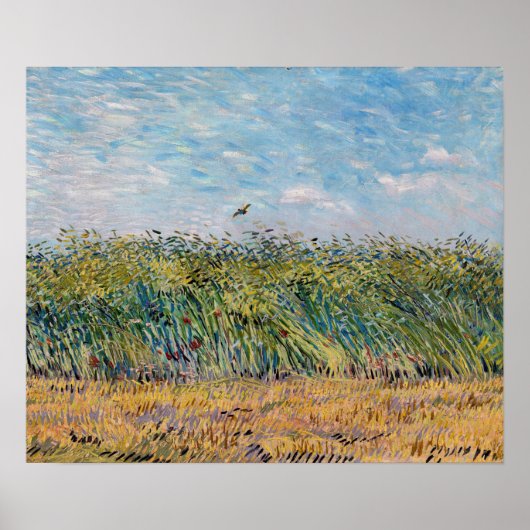 Vincent van Gogh - Wheat Field met een Lark Poster (Voorkant)