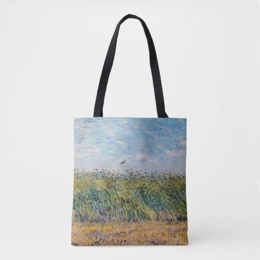 Vincent van Gogh - Wheat Field met een Lark Tote Bag (Voorkant)