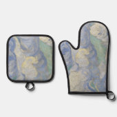  Vincent Van Gogh Wheat Field w/ Cypresses Ovenwant & Pannenlap Set (Voorkant)