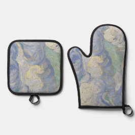  Vincent Van Gogh Wheat Field w/ Cypresses Ovenwant & Pannenlap Set