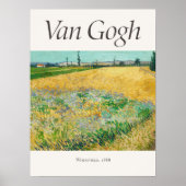 Vincent van Gogh Wheatfield Art Print Vintage (Voorkant)