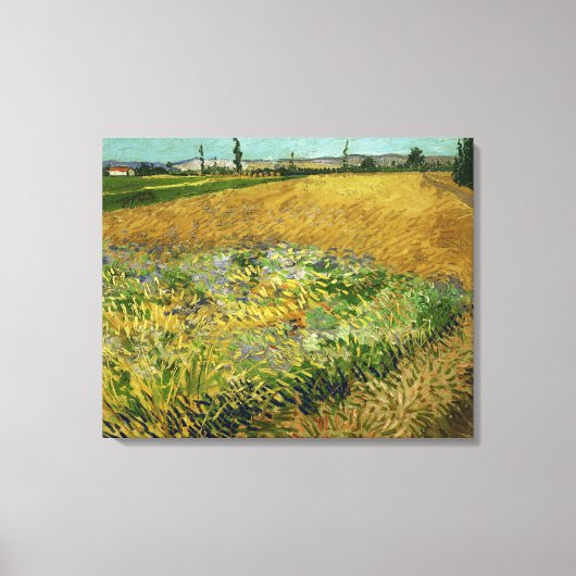 Vincent Van Gogh Wheatfield Canvas Afdruk (Voorkant)