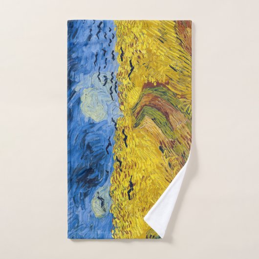 Vincent van Gogh - Wheatfield met Crows Bad Handdoek (Handdoek)