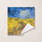 Vincent van Gogh - Wheatfield met Crows Bad Handdoek (Wasdoekje)