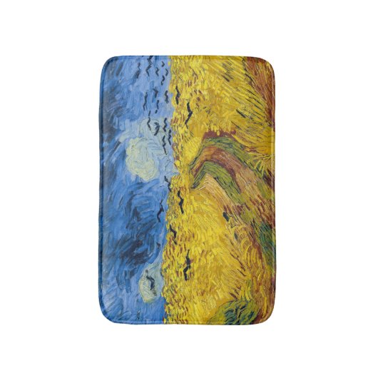 Vincent van Gogh - Wheatfield met Crows Badmat (Voorkant Verticaal)