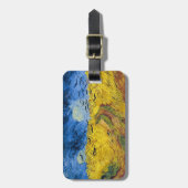 Vincent van Gogh - Wheatfield met Crows Bagagelabel (Voorkant verticaal)