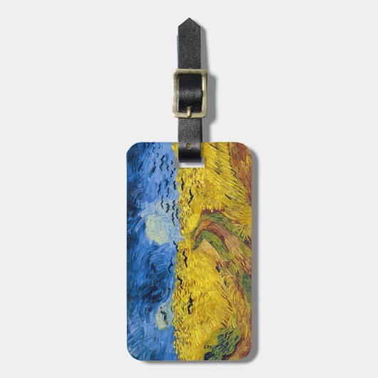 Vincent van Gogh - Wheatfield met Crows Bagagelabel (Voorkant verticaal)