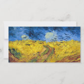 Vincent van Gogh - Wheatfield met Crows Bedankkaart (Voorkant)