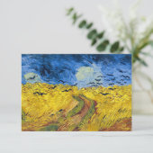Vincent van Gogh - Wheatfield met Crows Bedankkaart (Staand voorkant)