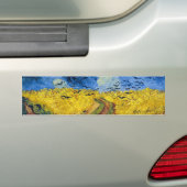 Vincent van Gogh - Wheatfield met Crows Bumpersticker (Op auto)