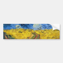 Vincent van Gogh - Wheatfield met Crows Bumpersticker