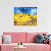 Vincent van Gogh - Wheatfield met Crows Canvas Afdruk (Insitu (Woonkamer))