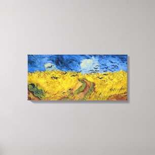 Vincent van Gogh - Wheatfield met Crows Canvas Afdruk