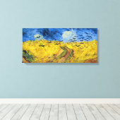Vincent van Gogh - Wheatfield met Crows Canvas Afdruk (Insitu (Houten vloer))