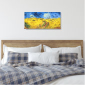 Vincent van Gogh - Wheatfield met Crows Canvas Afdruk (Insitu (Slaapkamer))