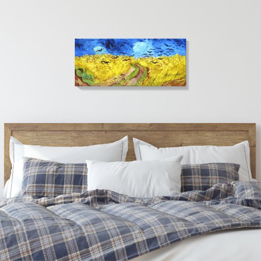 Vincent van Gogh Wheatfield met Crows Canvas Afdruk (Insitu (Slaapkamer))