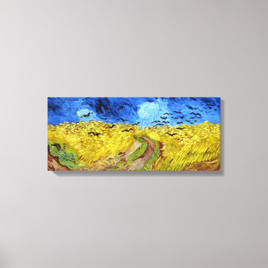 Vincent van Gogh Wheatfield met Crows Canvas Afdruk (Voorkant)