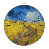 Vincent van Gogh - Wheatfield met Crows Dartbord (Voorkant)