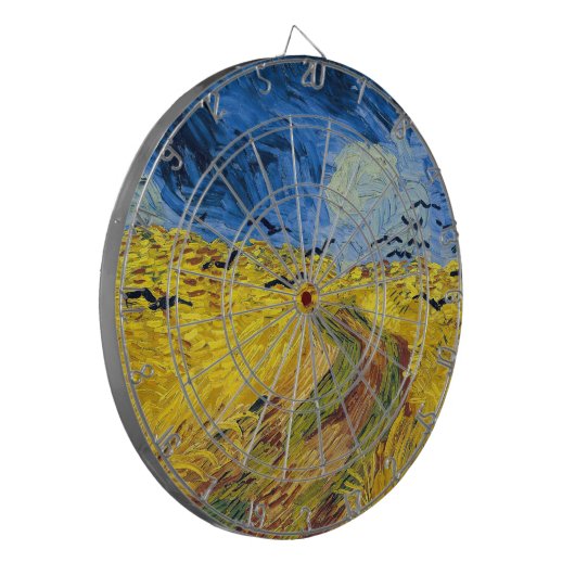 Vincent van Gogh - Wheatfield met Crows Dartbord (Voorkant Links)